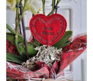 Stickdatei - ITH Stecker Mama Herz Muttertag